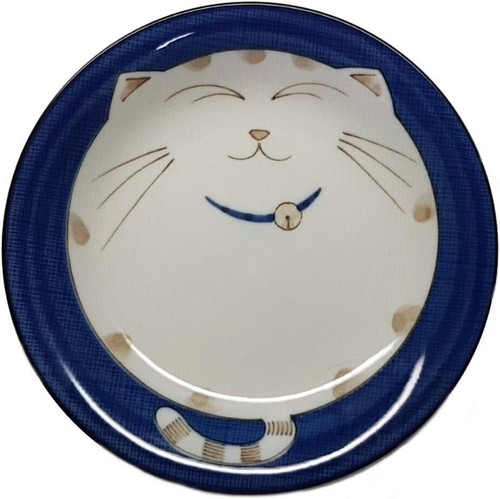 Blue round porcelain inch - porcelain,